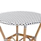 Baxton Studio Tavor Classic French Black and White Weaving and Natural Brown Rattan Dining Table 210-12699 - alternate 6